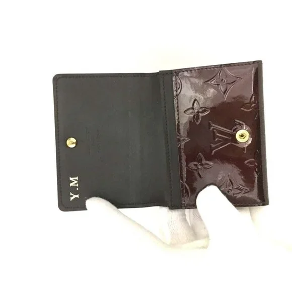 554123A V Louis Vuitton Card Case Vernis Enveloppe Cartes De Visite Monogram - Picture 5 of 9